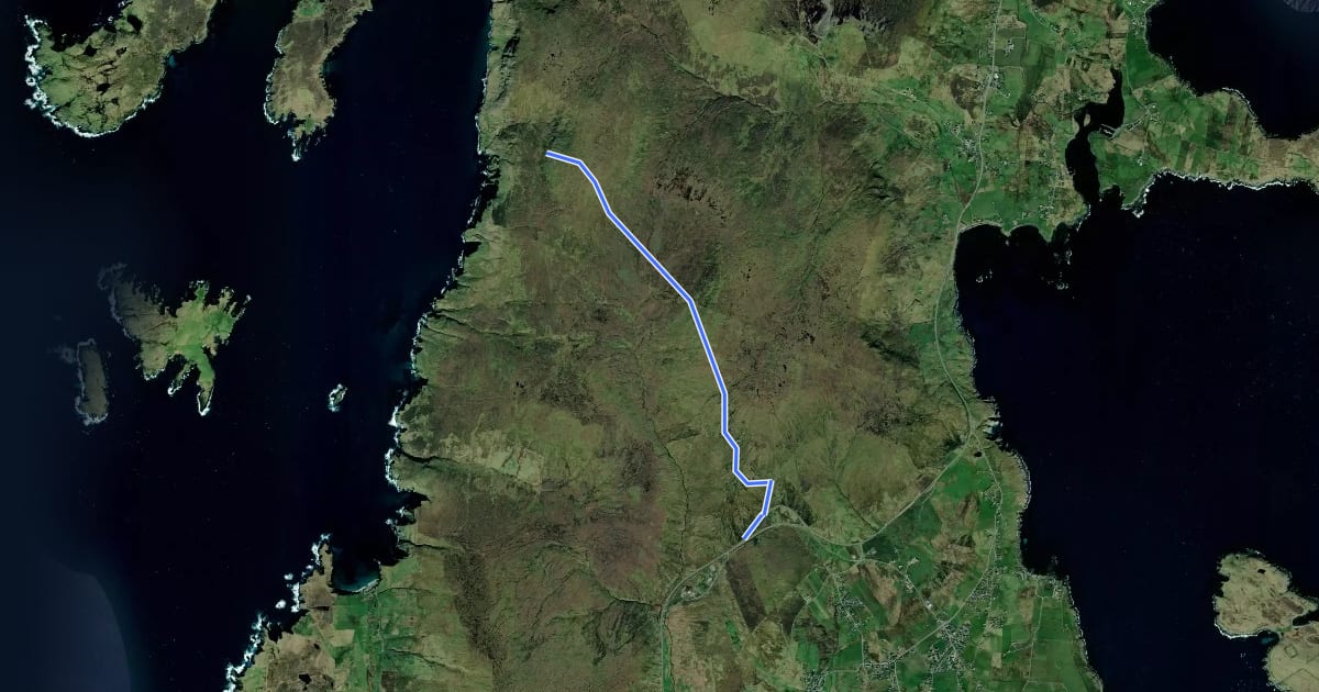 Маршрут Mosquito Memorial Trail на спутниковом снимке