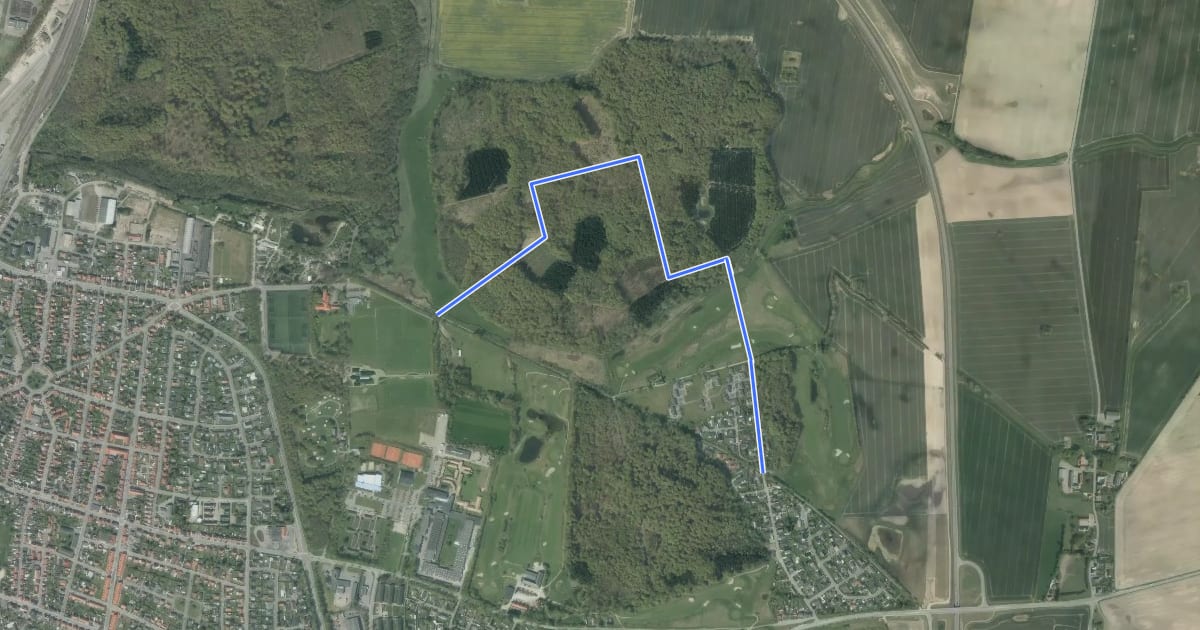 Маршрут Motionsslangen afstikker на спутниковом снимке