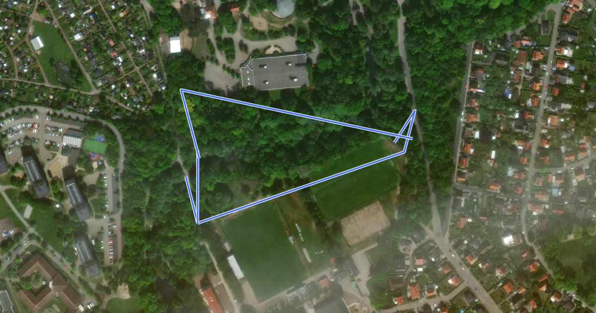 Маршрут Motionsspår Jordbodalen на спутниковом снимке