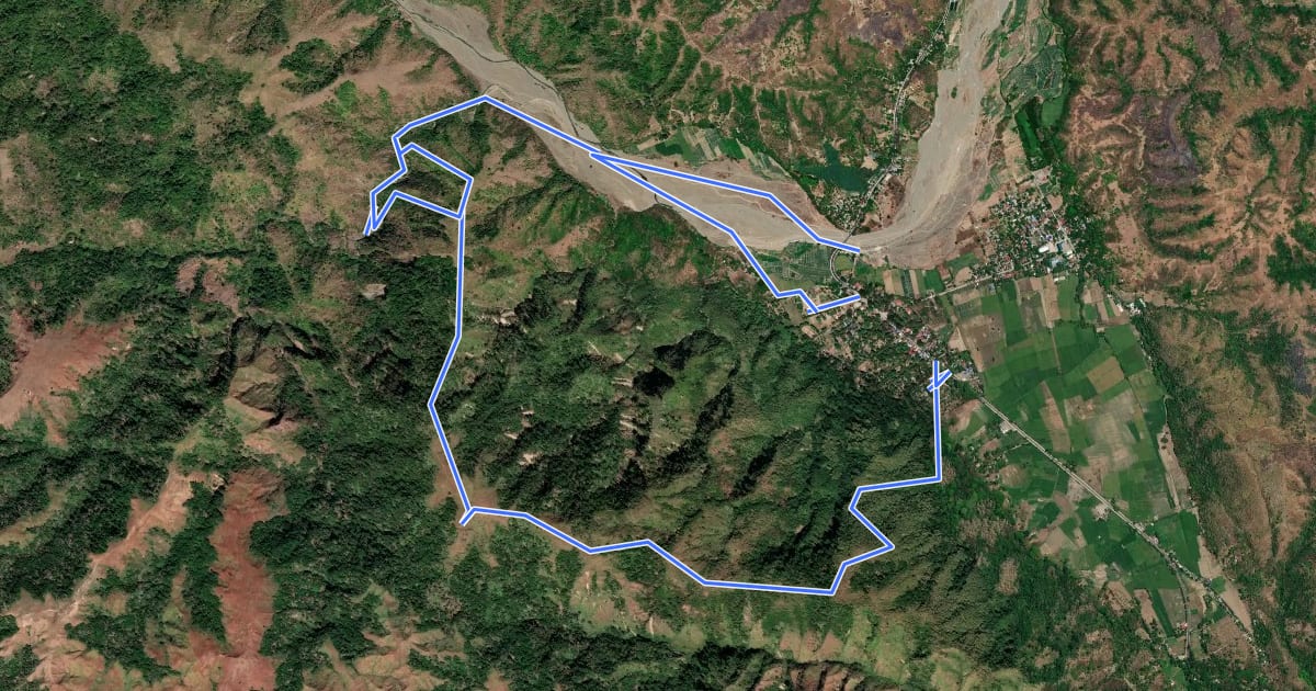 Маршрут Mount 387 Hiking Trail на спутниковом снимке