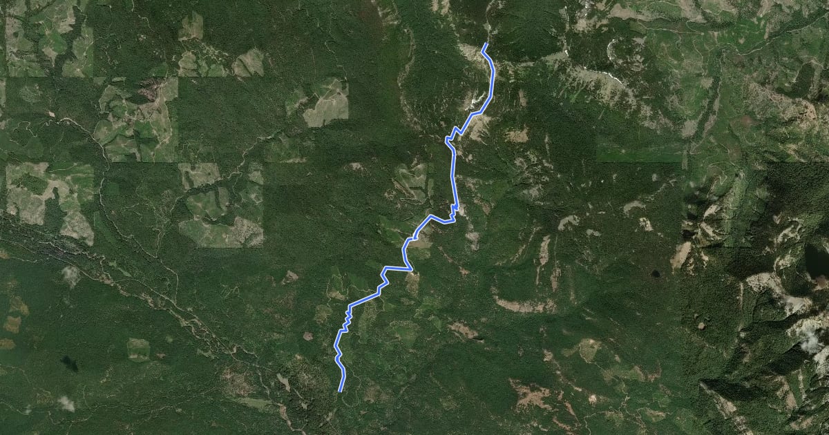 Маршрут Mount Clifty Trail на спутниковом снимке