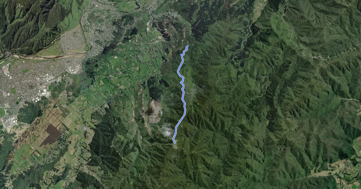 Маршрут Mount Climie Track на спутниковом снимке