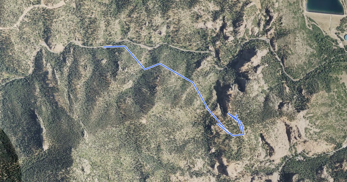 Маршрут Mount Cutler Trail на спутниковом снимке