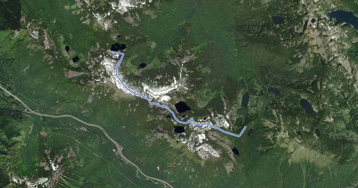 Маршрут Mount Defiance Trail на спутниковом снимке