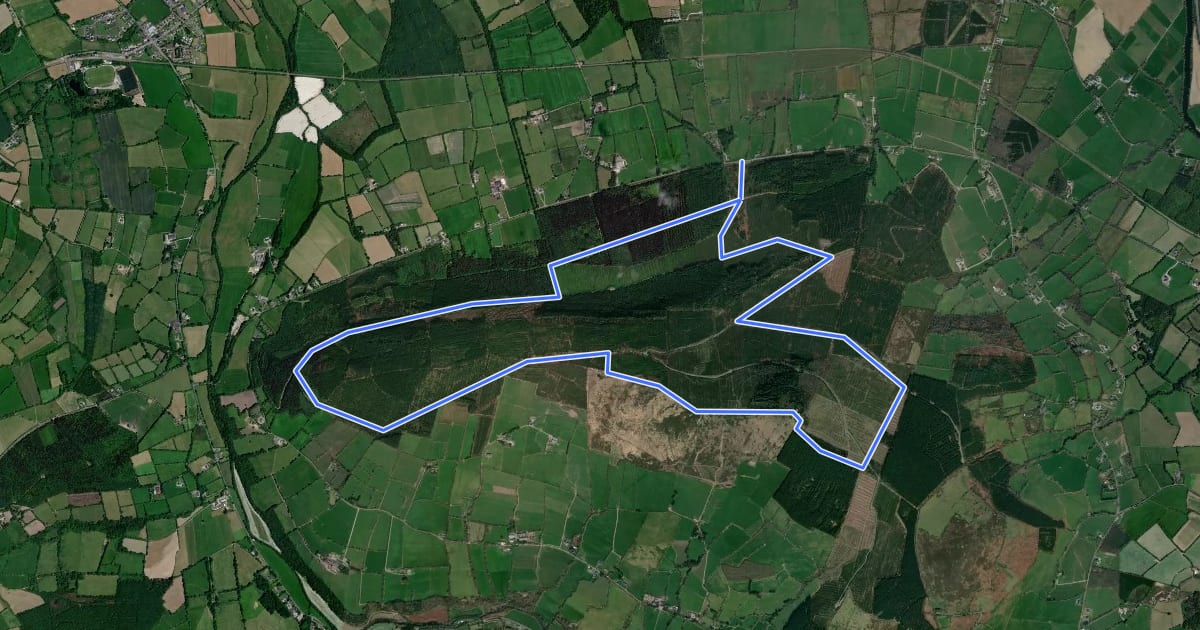 Маршрут Mount Hillary - Mount Hillary Loop на спутниковом снимке