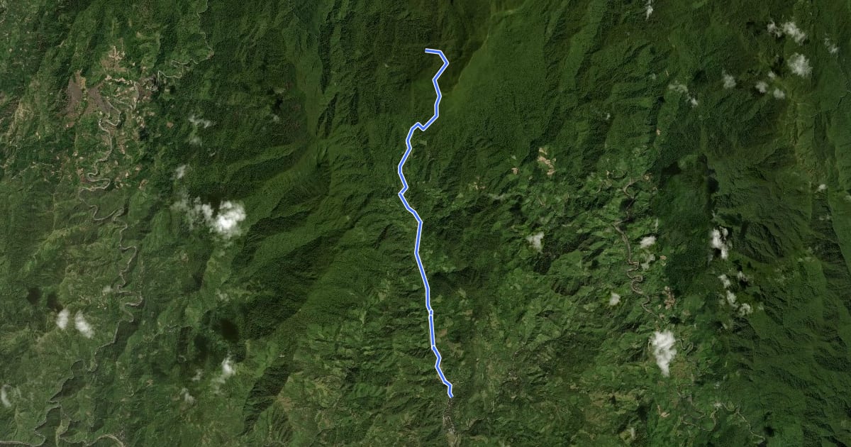 Маршрут Mount Irid Trail на спутниковом снимке