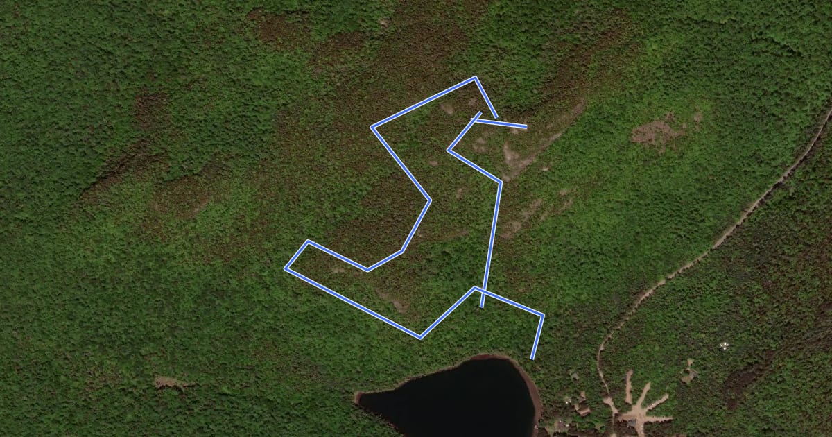Маршрут Mount Jo Trails на спутниковом снимке