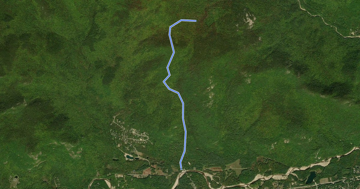 Маршрут Mount Langdon Trail на спутниковом снимке