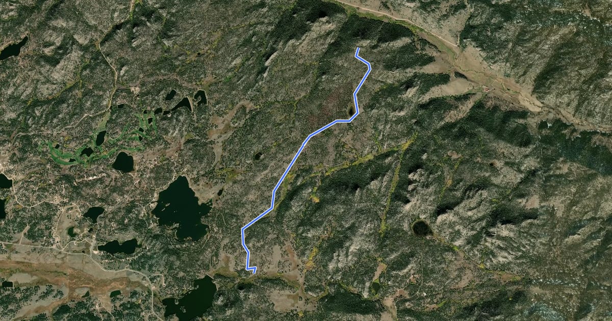 Маршрут Mount Margaret Trail на спутниковом снимке