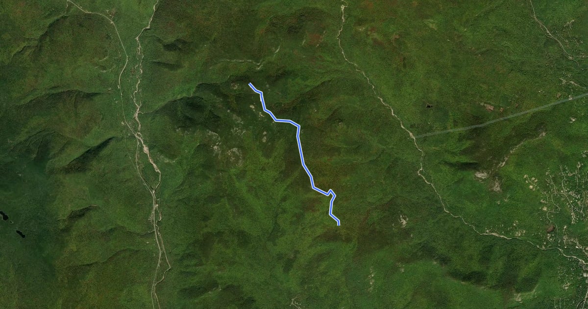 Маршрут Mount Parker Trail на спутниковом снимке