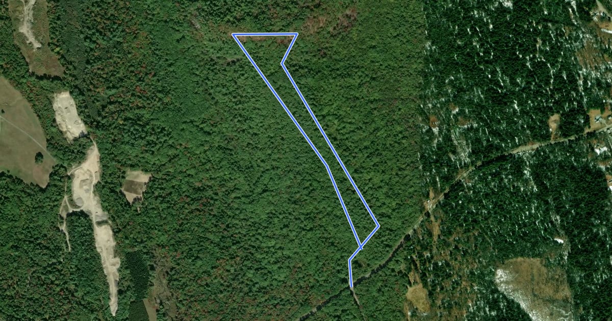 Маршрут Mount Phillip Trail на спутниковом снимке