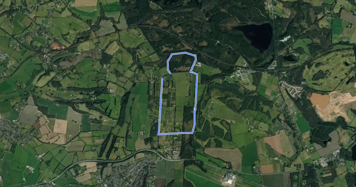 Маршрут Mount Pleasant Circular Walk на спутниковом снимке
