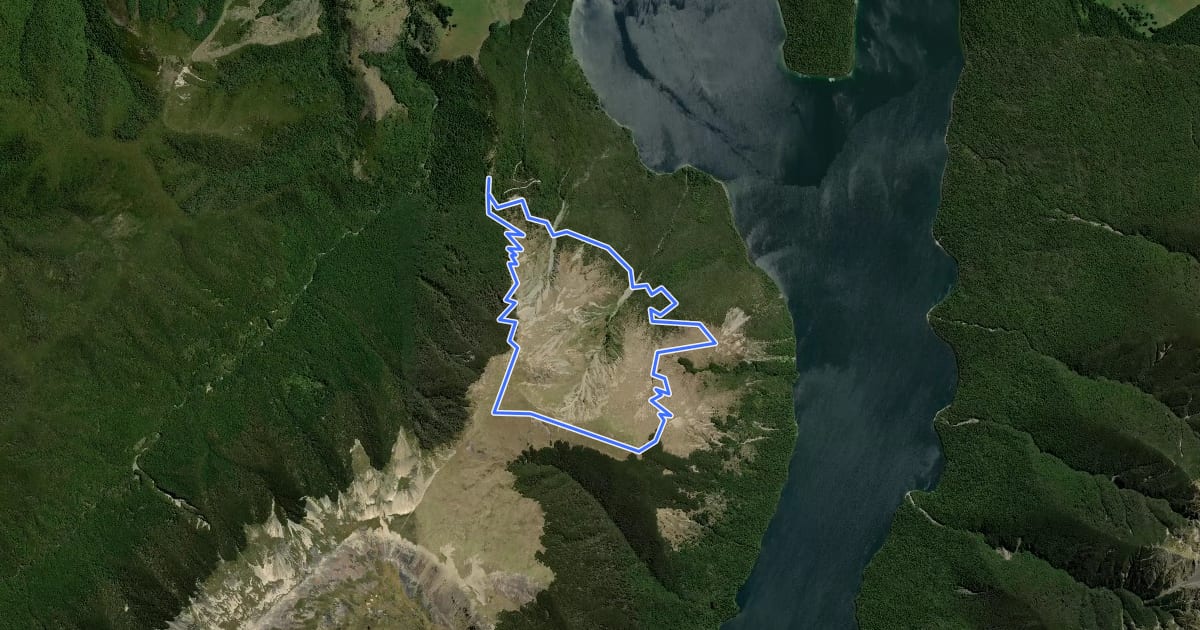Маршрут Mount Robert Circuit на спутниковом снимке