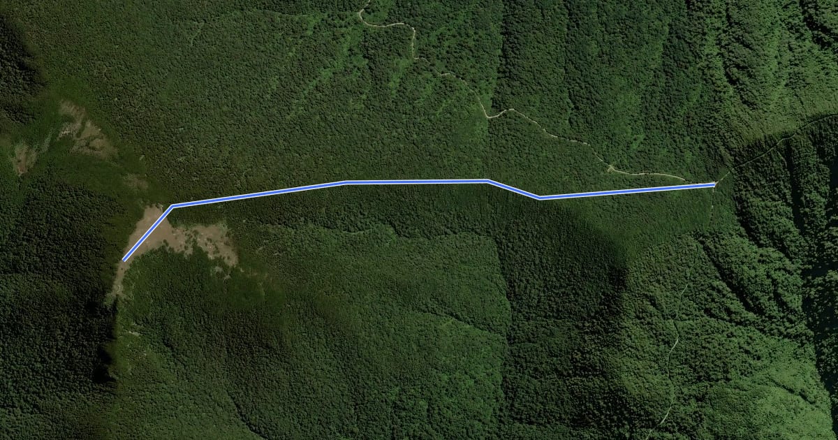 Маршрут Mount Stokes на спутниковом снимке