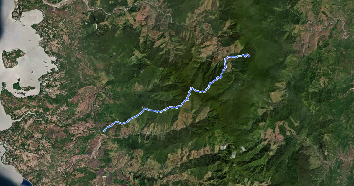 Маршрут Mount Tapulao Trail на спутниковом снимке