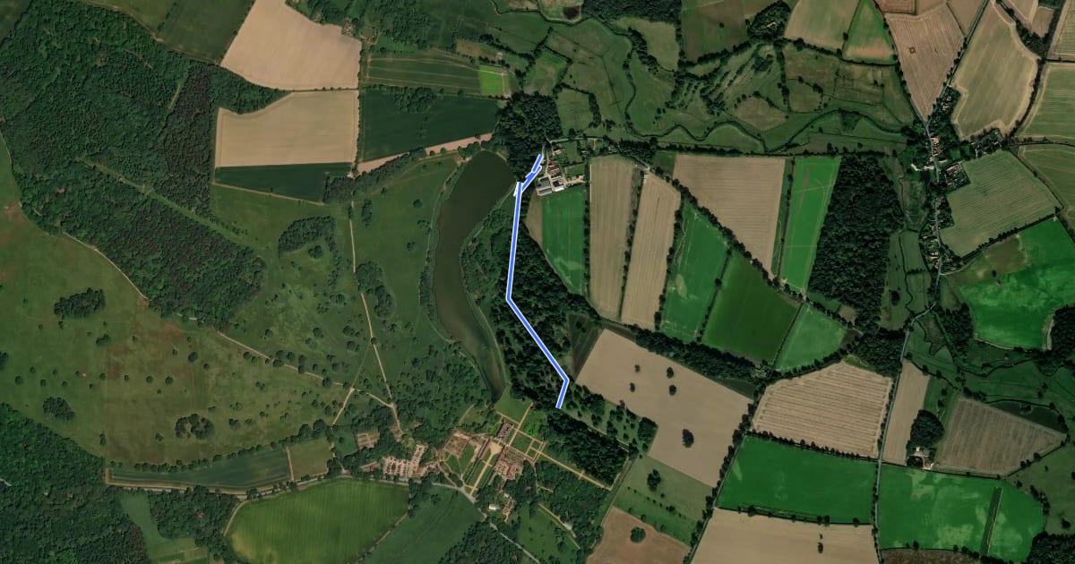 Маршрут Mount Walk, Blickling Estate на спутниковом снимке