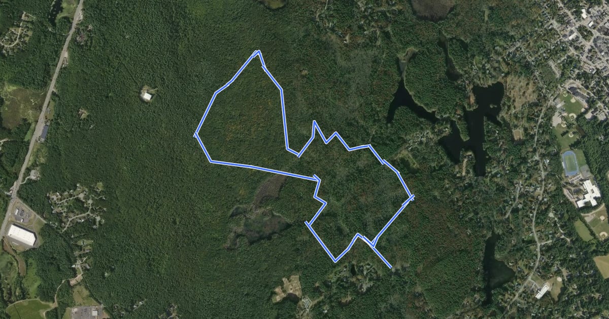 Маршрут Mountain Bike Route на спутниковом снимке