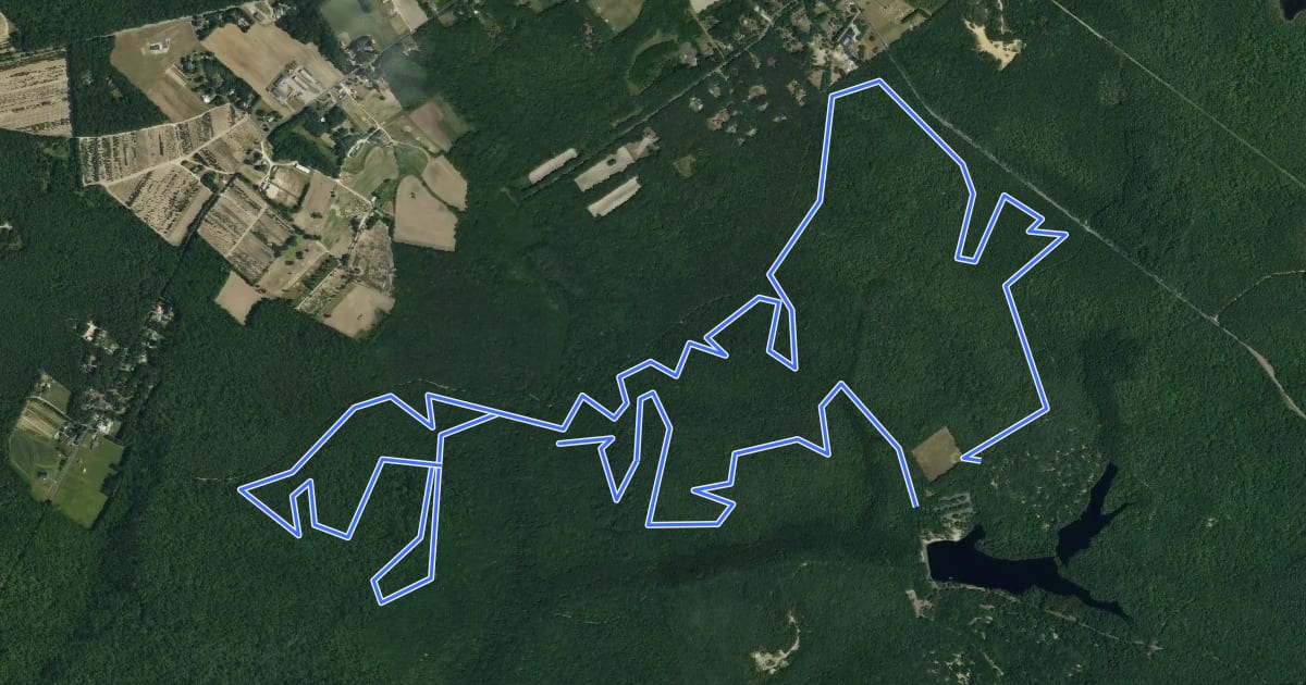 Маршрут Mountain Bike Trail на спутниковом снимке
