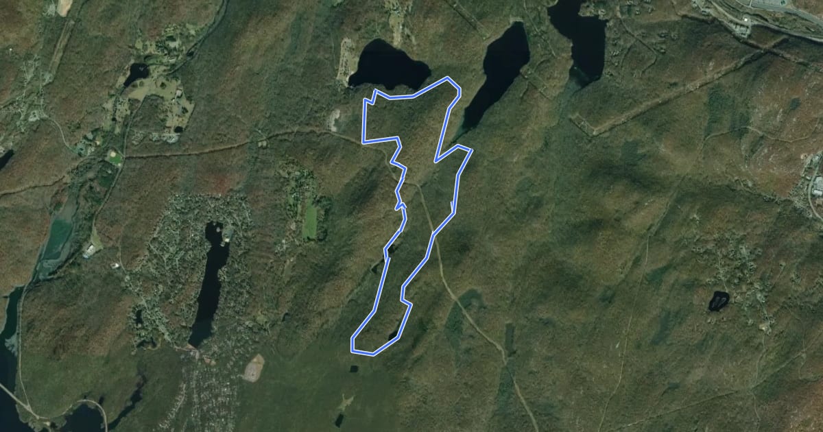 Маршрут Mountain Bike Trail на спутниковом снимке