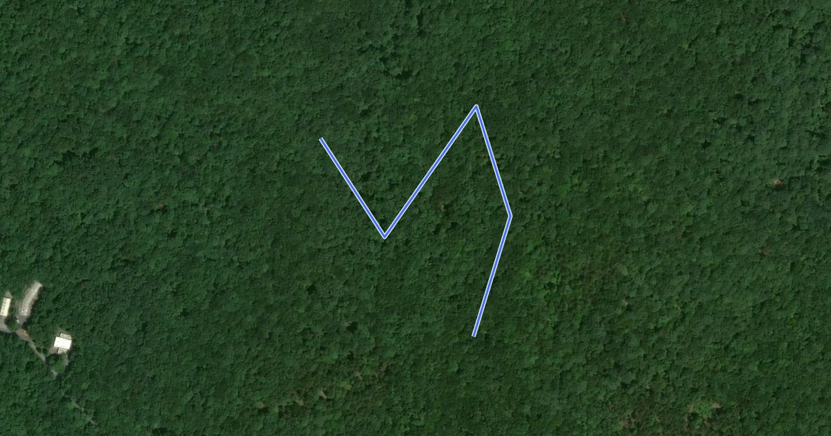 Маршрут Mountain Laurel Trail на спутниковом снимке