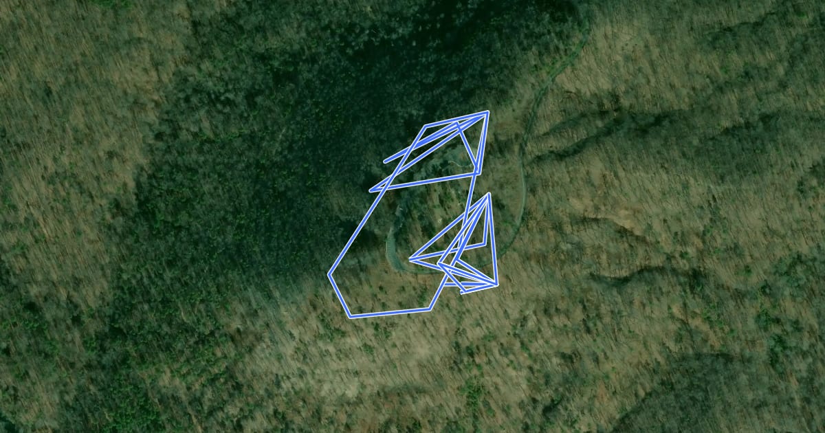 Маршрут Mountain Loop Trail на спутниковом снимке