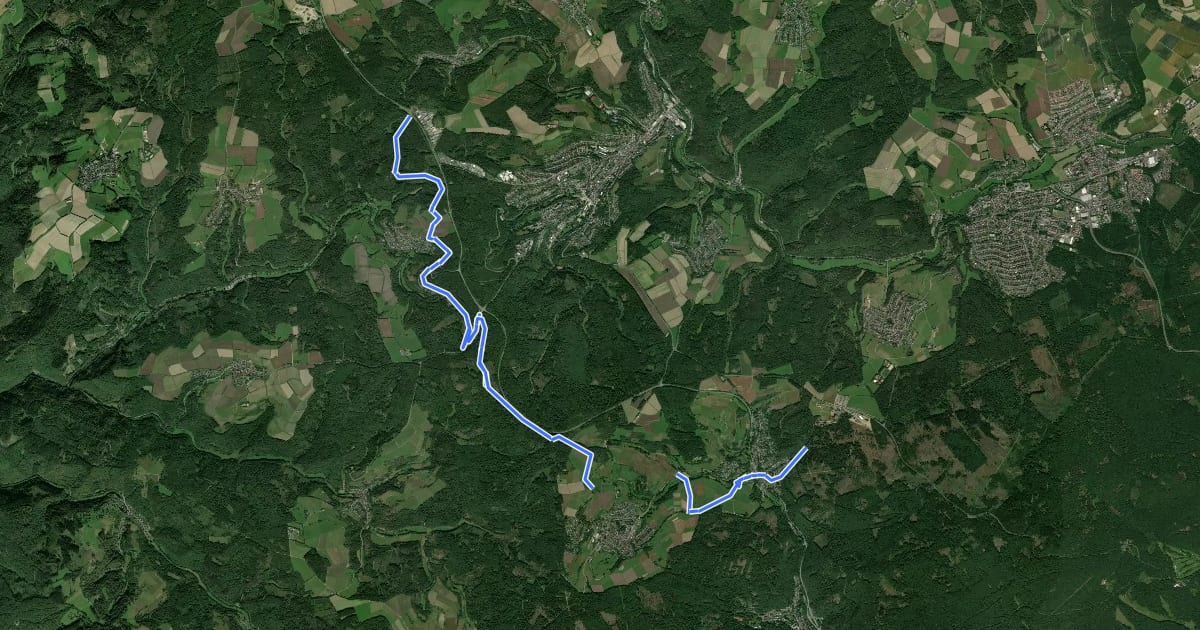 Маршрут Mountainbike Park Bad Schwalbach - Tour 3 на спутниковом снимке