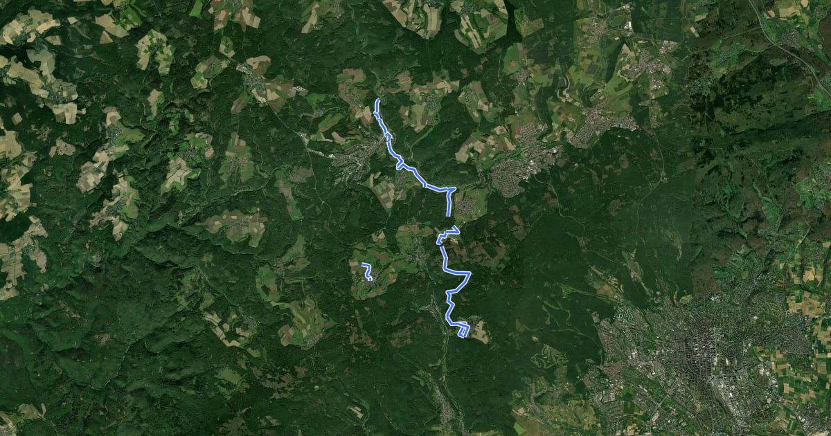 Маршрут Mountainbike Park Bad Schwalbach - Tour 4 на спутниковом снимке