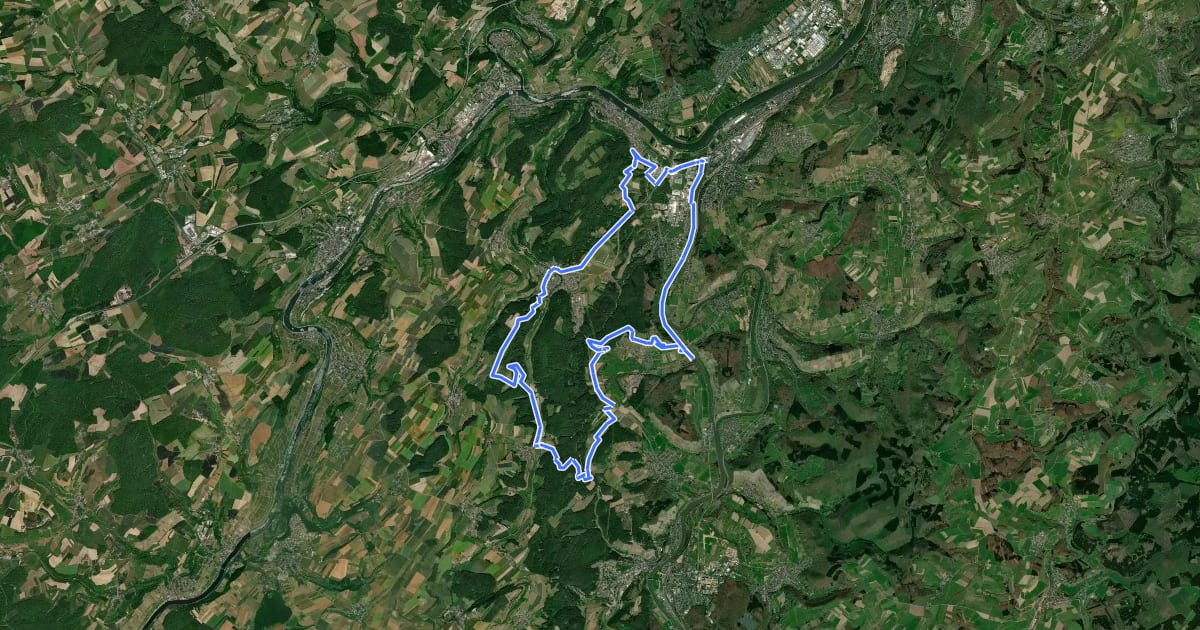 Маршрут Mountainbike-Tour 3 "Merkur" на спутниковом снимке