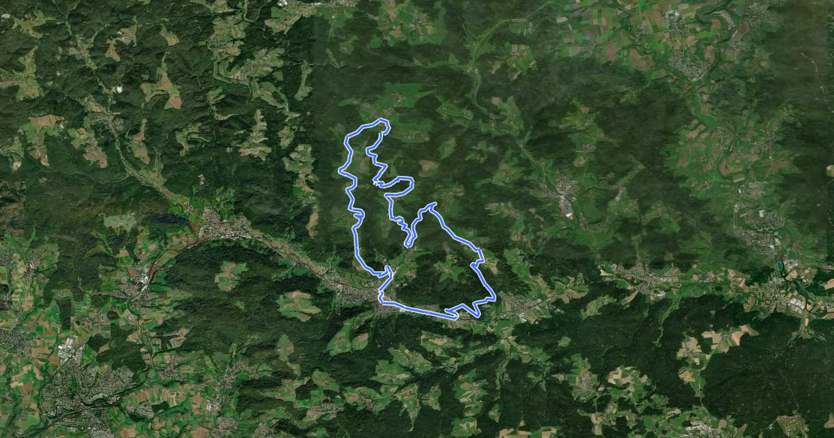 Маршрут Mountainbike Tour 3 - Römerritt на спутниковом снимке