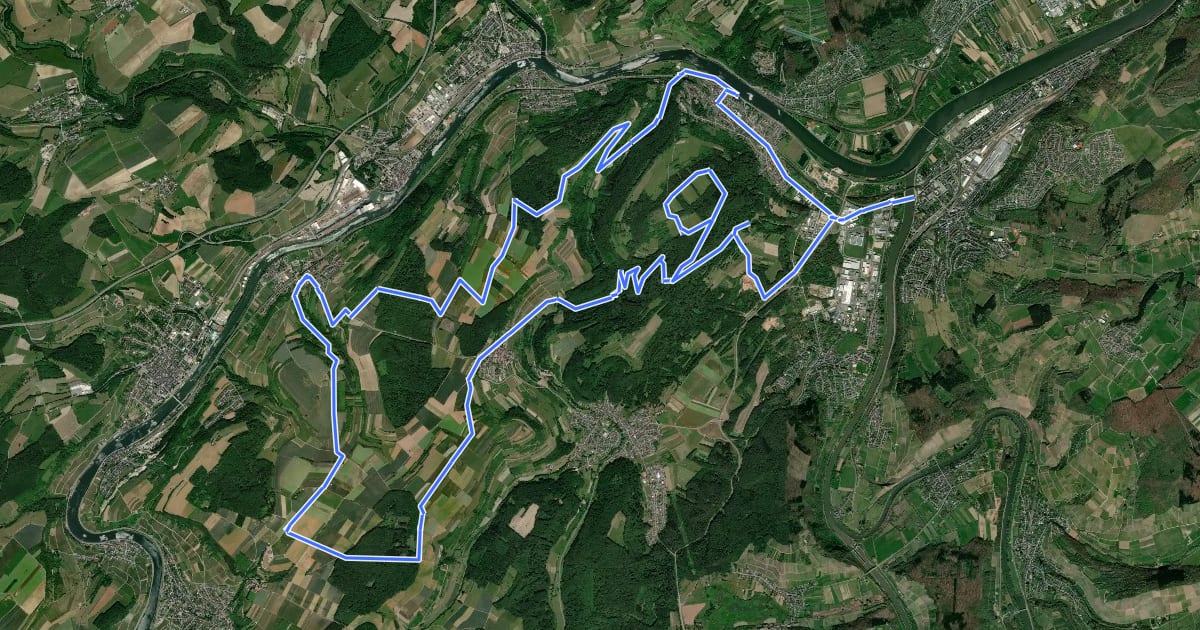 Маршрут Mountainbike-Tour 4 "Grana-Tour" на спутниковом снимке