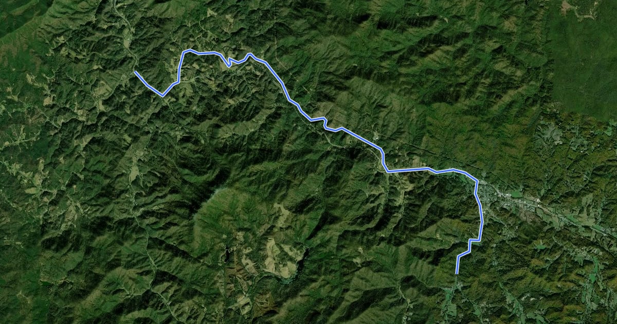 Маршрут Mountains C на спутниковом снимке