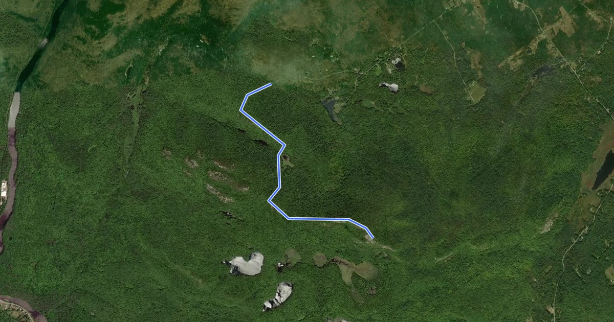 Маршрут Moxham Mountain Trail на спутниковом снимке