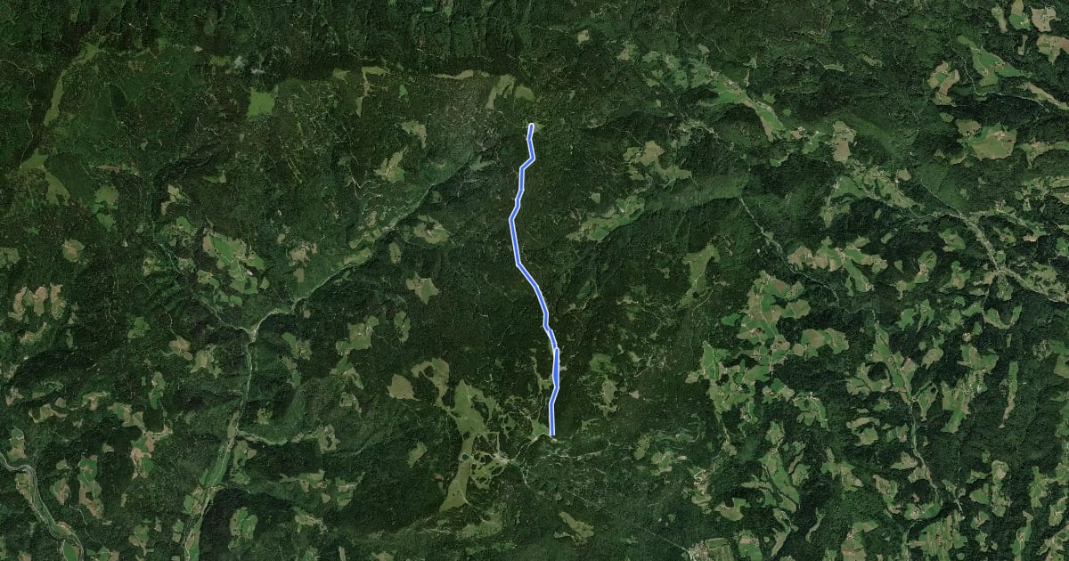 Маршрут Mozirska koča - Dom na Smrekovcu на спутниковом снимке