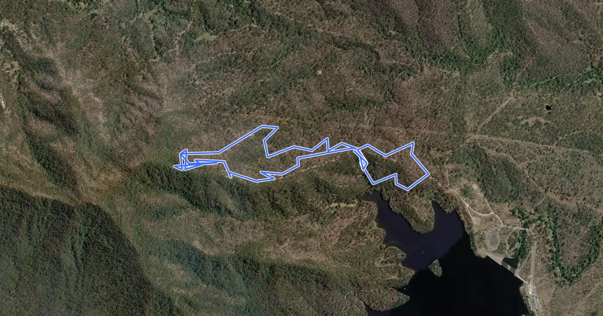 Маршрут Mt Joyce XC Loop на спутниковом снимке