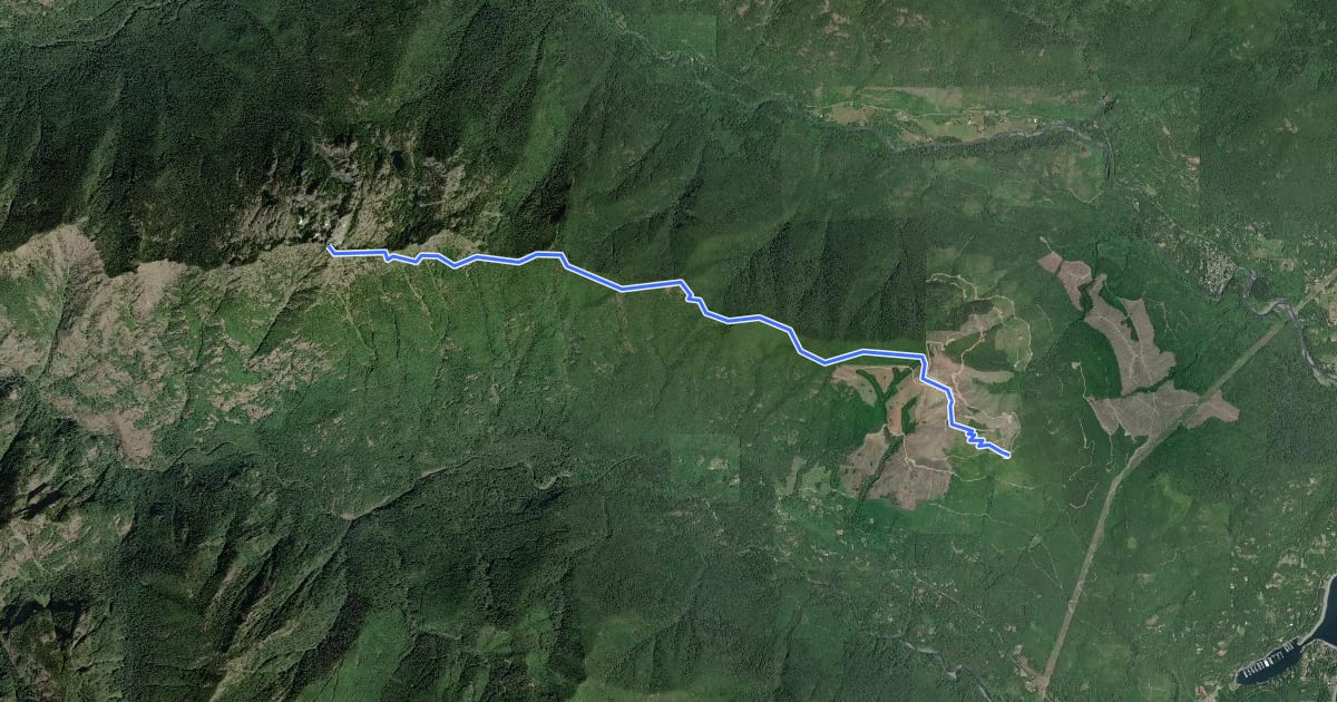Маршрут Mt. Jupiter Trail #809 на спутниковом снимке