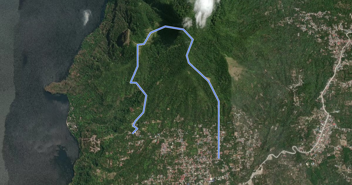 Маршрут Mt. Maculot Summit Trail на спутниковом снимке