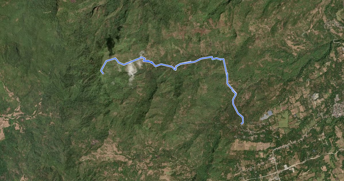 Маршрут Mt. Marami Nuestra Senora Trail на спутниковом снимке