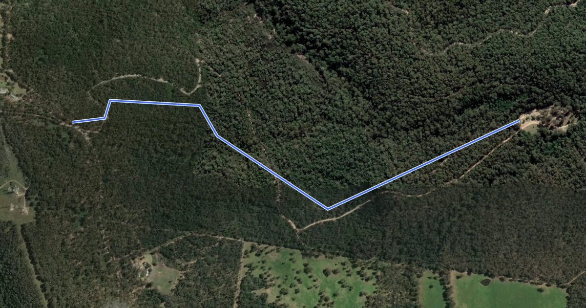 Маршрут Mt Taylor DH на спутниковом снимке