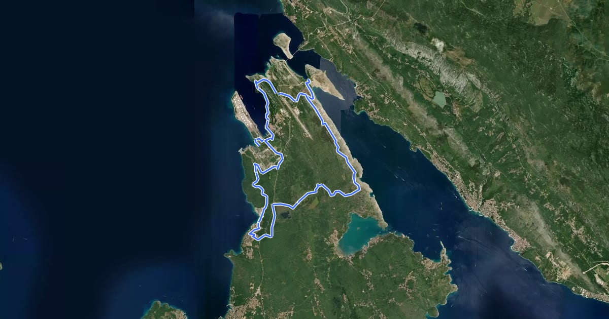 Маршрут MTB 13 на спутниковом снимке