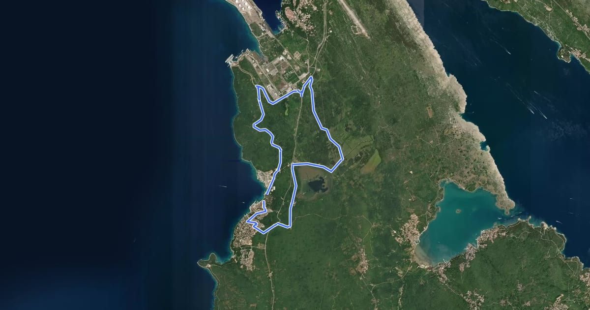 Маршрут MTB 15 на спутниковом снимке