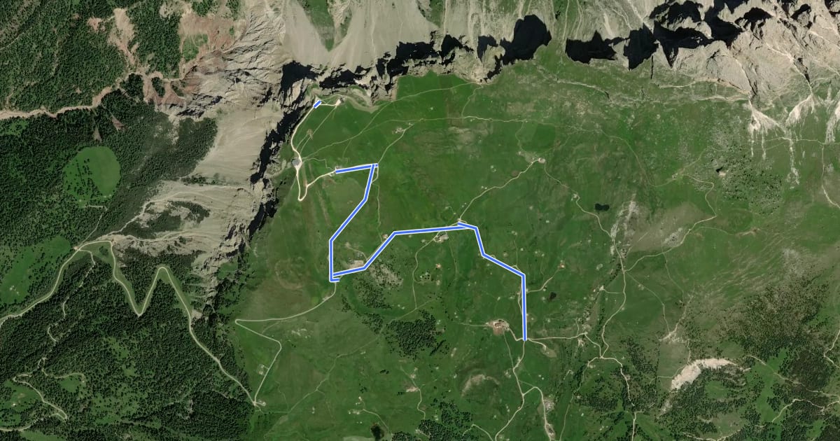 Маршрут MTB 299: Raida dla Utia de Ncisles Variante на спутниковом снимке