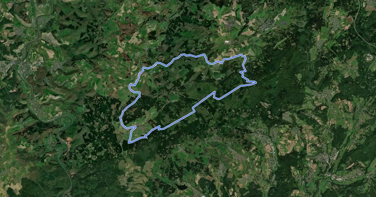 Маршрут MTB 3 на спутниковом снимке