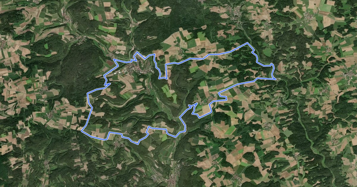 Маршрут MTB 3 Matzenstein на спутниковом снимке
