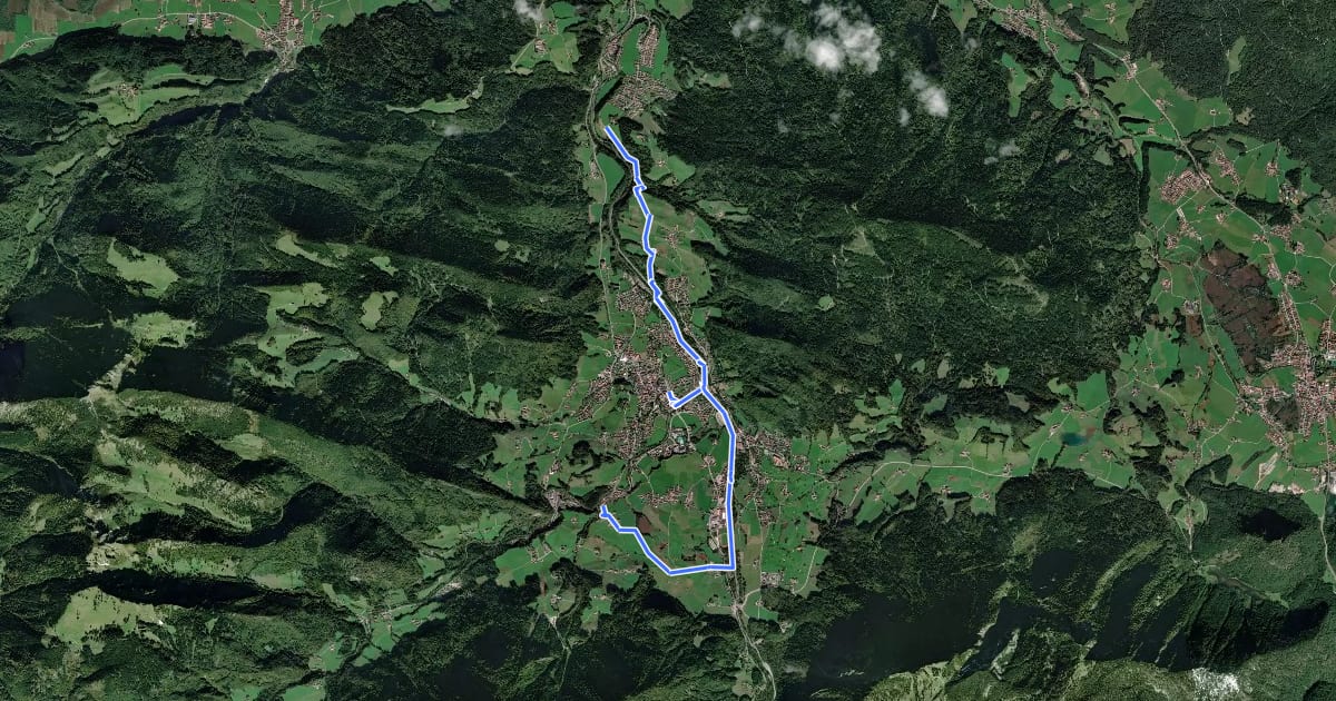 Маршрут MTB 67 Kloster-Runde на спутниковом снимке