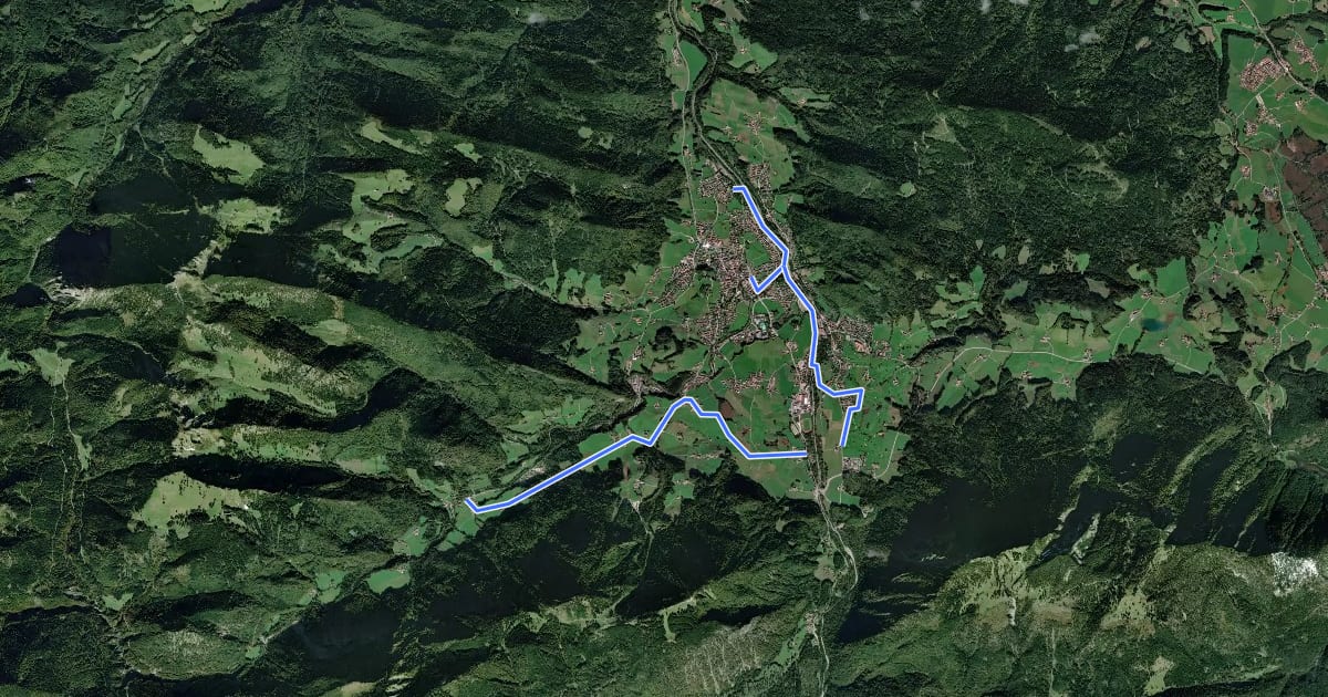Маршрут MTB 73 Rund ums Tal на спутниковом снимке