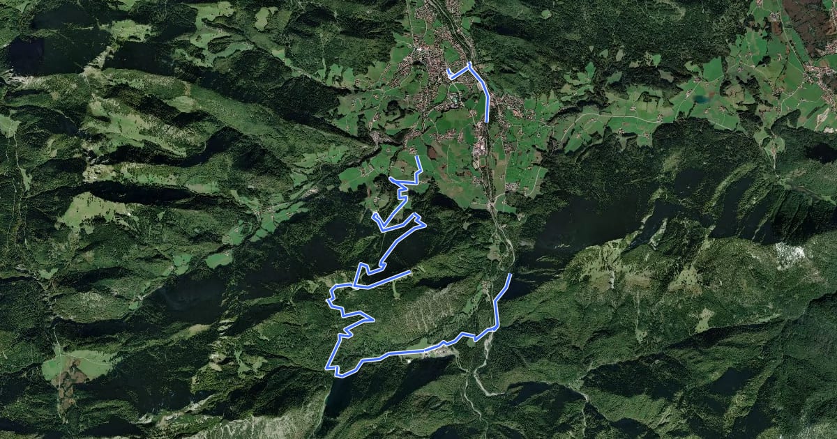 Маршрут MTB 80 Unternberg Runde на спутниковом снимке