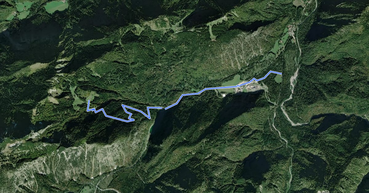 Маршрут MTB 81 Brander Alm на спутниковом снимке