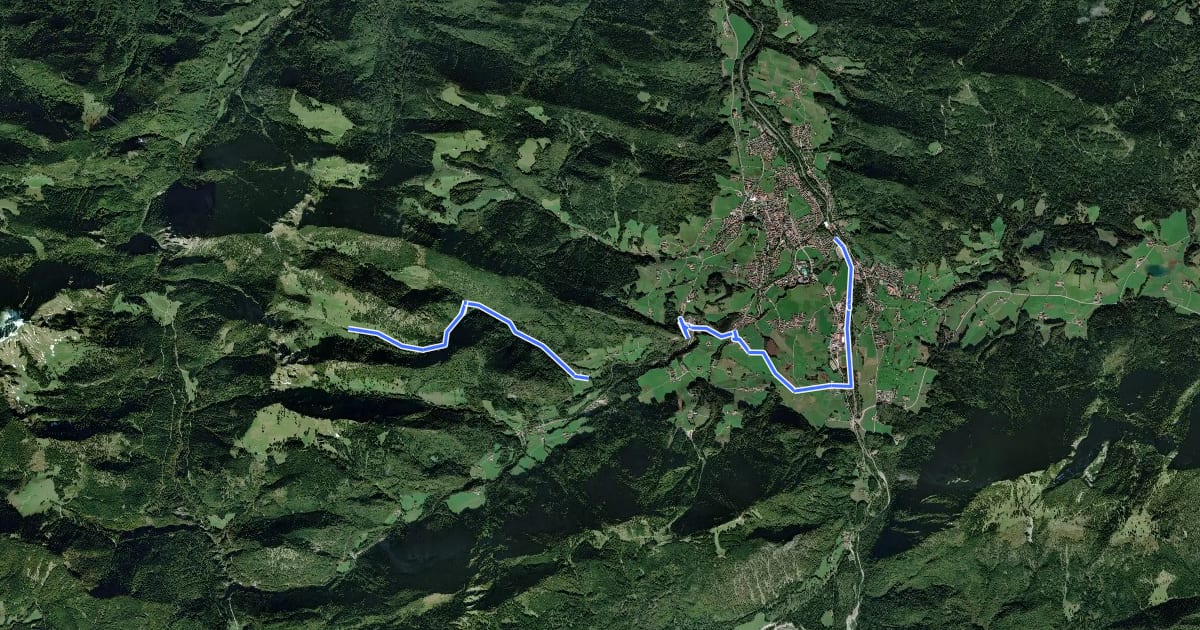 Маршрут MTB 82 Thoraualm на спутниковом снимке