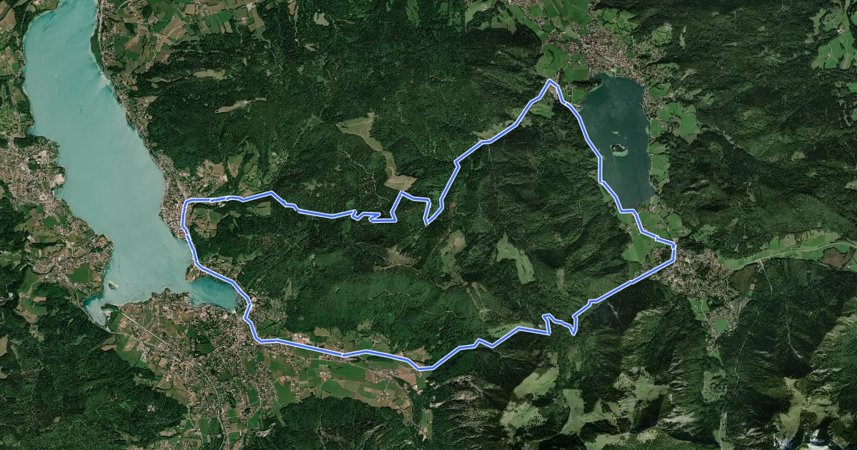 Маршрут MTB Alpbachtal Rundtour на спутниковом снимке