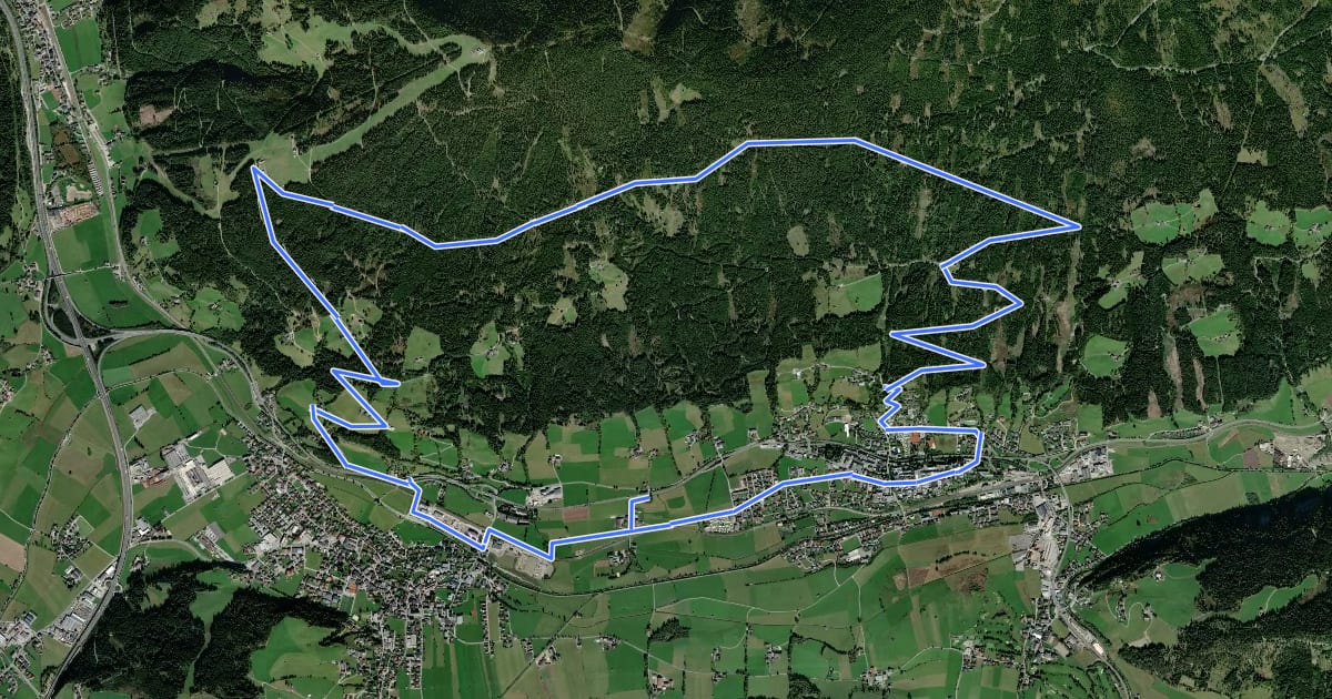Маршрут MTB Amade R6 / SW14 Bürgerbergrunde на спутниковом снимке